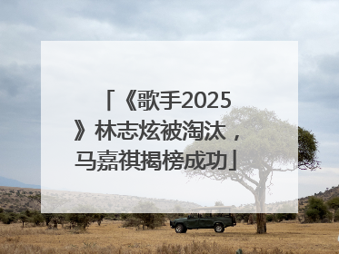 《歌手2025》林志炫被淘汰，马嘉祺揭榜成功
