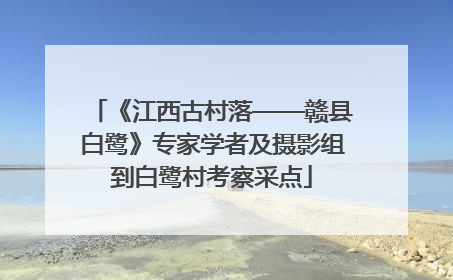 《江西古村落——赣县白鹭》专家学者及摄影组到白鹭村考察采点