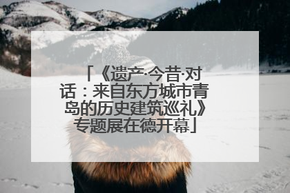 《遗产·今昔·对话：来自东方城市青岛的历史建筑巡礼》专题展在德开幕