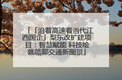 「沿着高速看当代江西国企」梨东改扩建项目：智慧赋能 科技绘就赣鄱交通新图景