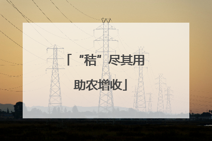 “秸”尽其用 助农增收