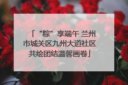 “粽”享端午 兰州市城关区九州大道社区共绘团结温馨画卷