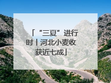 “三夏”进行时丨河北小麦收获近七成
