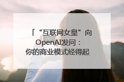 “互联网女皇”向OpenAI发问：你的商业模式经得起价格战考验么？