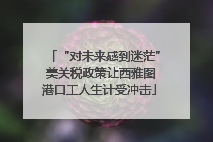 “对未来感到迷茫” 美关税政策让西雅图港口工人生计受冲击
