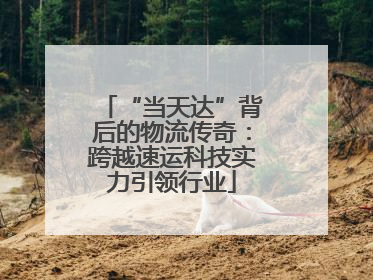 “当天达”背后的物流传奇：跨越速运科技实力引领行业