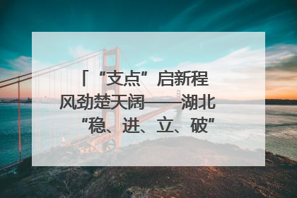 “支点”启新程 风劲楚天阔——湖北“稳、进、立、破”谱写“荆”彩篇章