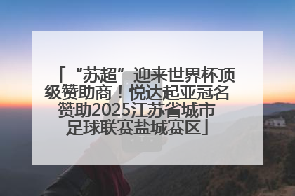 “苏超”迎来世界杯顶级赞助商！悦达起亚冠名赞助2025江苏省城市足球联赛盐城赛区