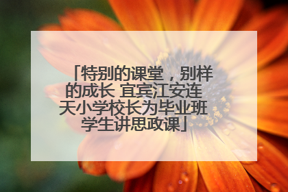 特别的课堂，别样的成长 宜宾江安连天小学校长为毕业班学生讲思政课
