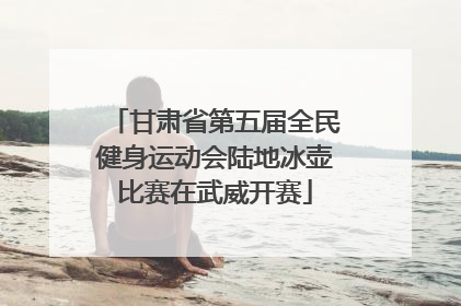 甘肃省第五届全民健身运动会陆地冰壶比赛在武威开赛