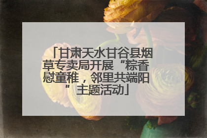 甘肃天水甘谷县烟草专卖局开展“粽香慰童稚，邻里共端阳”主题活动
