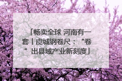 畅卖全球 河南有一套丨虞城钢卷尺：“卷”出县域产业新刻度