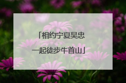 相约宁夏吴忠 一起徒步牛首山