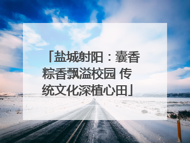 盐城射阳：囊香粽香飘溢校园 传统文化深植心田