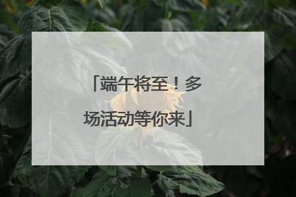 端午将至！多场活动等你来