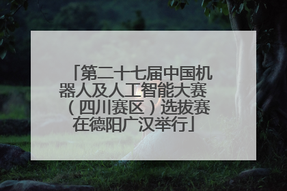 第二十七届中国机器人及人工智能大赛（四川赛区）选拔赛在德阳广汉举行