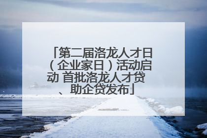 第二届洛龙人才日（企业家日）活动启动 首批洛龙人才贷、助企贷发布