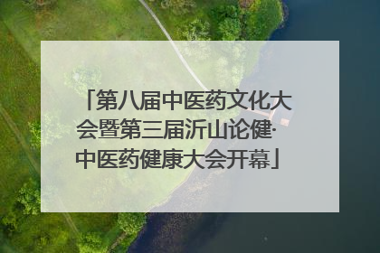 第八届中医药文化大会暨第三届沂山论健·中医药健康大会开幕