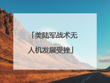 美陆军战术无人机发展受挫