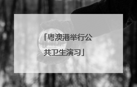粤澳港举行公共卫生演习