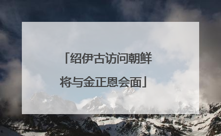 绍伊古访问朝鲜 将与金正恩会面
