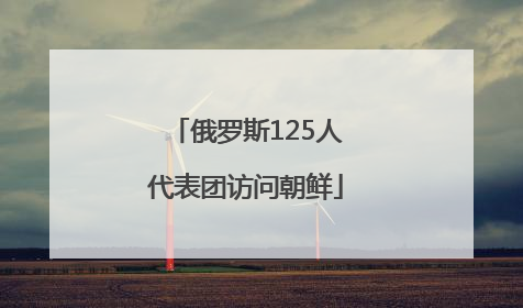 俄罗斯125人代表团访问朝鲜