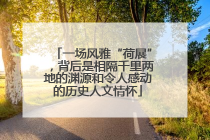 一场风雅“荷展”，背后是相隔千里两地的渊源和令人感动的历史人文情怀