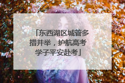 东西湖区城管多措并举，护航高考学子平安赴考