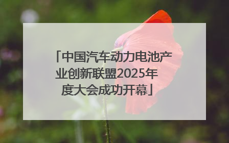 中国汽车动力电池产业创新联盟2025年度大会成功开幕