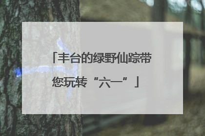 丰台的绿野仙踪带您玩转“六一”