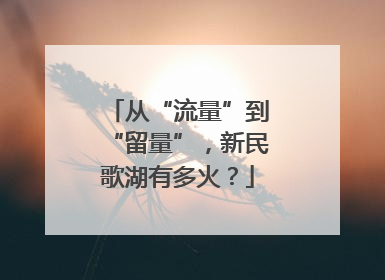 从“流量”到“留量”，新民歌湖有多火？