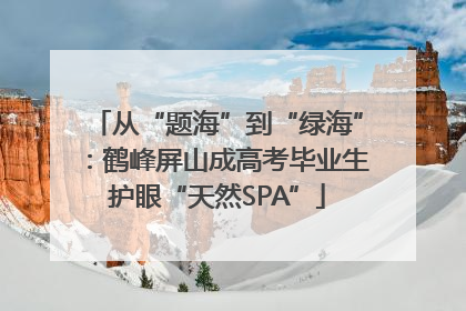 从“题海”到“绿海”：鹤峰屏山成高考毕业生护眼“天然SPA”