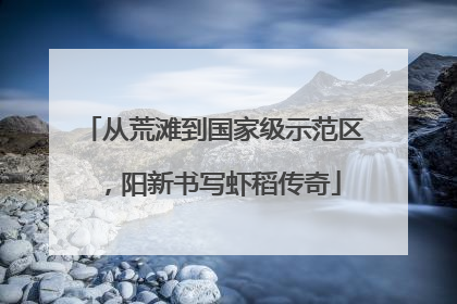从荒滩到国家级示范区，阳新书写虾稻传奇