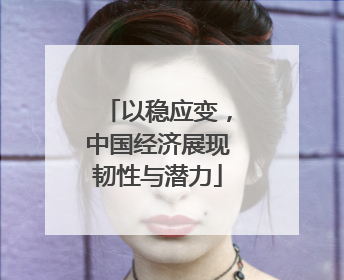 以稳应变，中国经济展现韧性与潜力