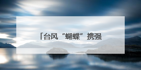 台风“蝴蝶”携强风雨来袭 海南电网全力保民生用电