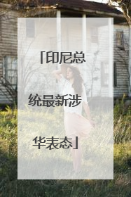 印尼总统最新涉华表态