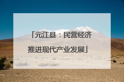 元江县：民营经济推进现代产业发展