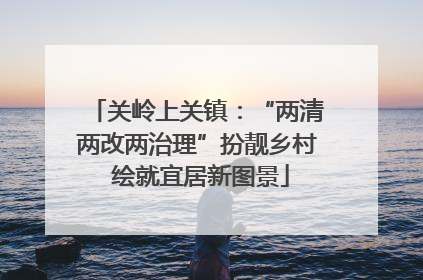 关岭上关镇：“两清两改两治理”扮靓乡村 绘就宜居新图景
