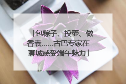 包粽子、投壶、做香囊……古巴专家在聊城感受端午魅力