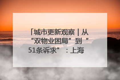 城市更新观察｜从“双物业困局”到“51条诉求”：上海市中心的老旧社区改造如何破题过关？