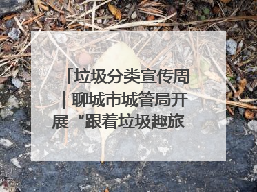 垃圾分类宣传周｜聊城市城管局开展“跟着垃圾趣旅行”垃圾分类科普宣传活动