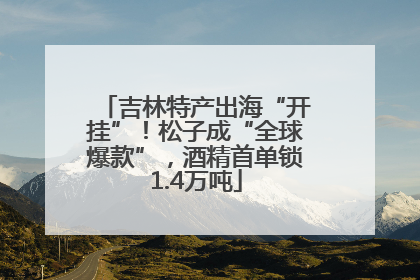 吉林特产出海“开挂”！松子成“全球爆款”，酒精首单锁1.4万吨