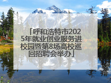 呼和浩特市2025年就业创业服务进校园暨第8场高校巡回招聘会举办