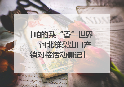 咱的梨“香”世界——河北鲜梨出口产销对接活动侧记