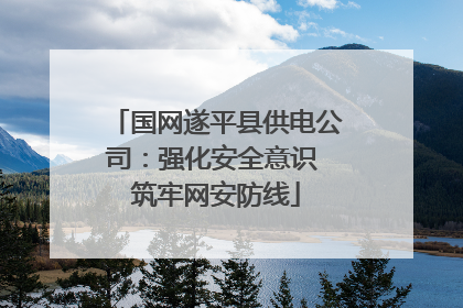 国网遂平县供电公司:强化安全意识 筑牢网安防线