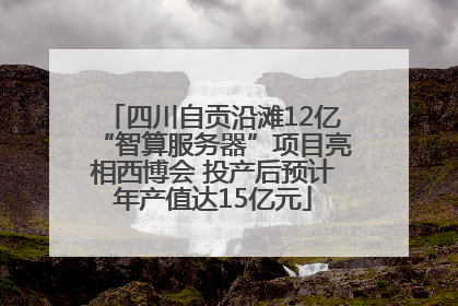 四川自贡沿滩12亿“智算服务器”项目亮相西博会 投产后预计年产值达15亿元