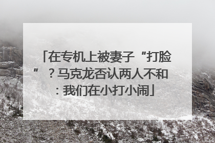 在专机上被妻子“打脸”？马克龙否认两人不和：我们在小打小闹