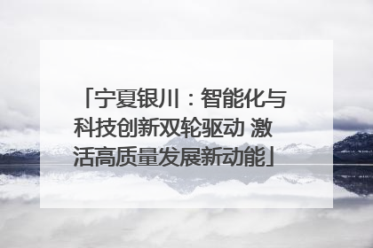 宁夏银川：智能化与科技创新双轮驱动 激活高质量发展新动能