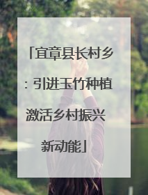 宜章县长村乡：引进玉竹种植 激活乡村振兴新动能