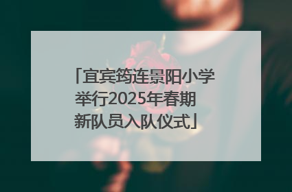 宜宾筠连景阳小学举行2025年春期新队员入队仪式